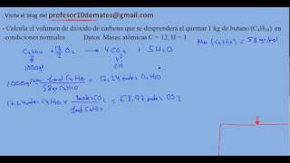 Reacciones químicas estequiometria cálculos con volúmenes 01 ejercicios y problemas resueltos [upl. by Conrado]