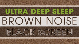 Brown Noise  11 Hours BLACK SCREEN  Study Sleep Tinnitus Relief and Focus [upl. by Leziar]