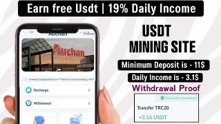 Welcome to join auchan Now open to individual users  anyone can invest and withdraw usdtcoin [upl. by Roht]