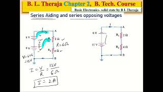 BL Theraja Vol 1  Ch 1 Lec 4  Numericals on Ohms Law and Series Parallel Resistance [upl. by Eleen]