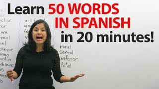 50 words that are the same in English amp Spanish [upl. by Fadil]