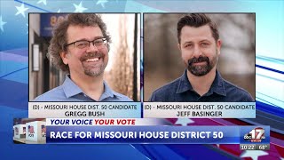 Bush Basinger square off in Democratic primary for Missouri’s 50th district [upl. by Alleram]