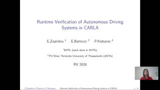 Teaser Runtime Verification of Autonomous Driving Systems in CARLA [upl. by Egon]