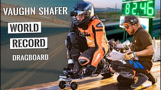 🌏 🏆 New World Record 8246MPH on a Motorized Skateboard at 62 Years Old [upl. by Lledal]