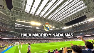 “Hala Madrid y nada más” cantado por primera vez en el Nuevo estadio Santiago Bernabéu 4K [upl. by Nilesoy769]