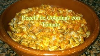 Coquinas con salsa de tomate receta fácil [upl. by Repotsirhc]