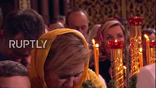 Russisch Orthodoxe Weihnachten Weihnachtsmesse in Moskau [upl. by Sivraj]