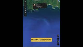 653 wtf megalodon shark in Google Earth and google maps shorts megalodon shark [upl. by Valery]