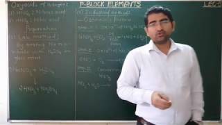 pBLOCK ELEMENTSG15LECTURE5NITRIC ACIDPREPARATION PROPERTIES ampUSES [upl. by Oiceladni]