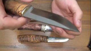 Light Scandi Knives  wood cut test [upl. by Maxie639]