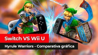 NINTENDO SWITCH VS Wii U  Comparamos las versiones de Hyrule Warriors [upl. by Setsero]