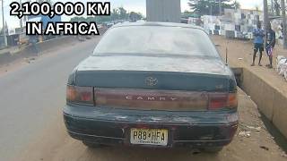 POV Review HighMileage Toyota Camry on African Roads [upl. by Aicineohp630]