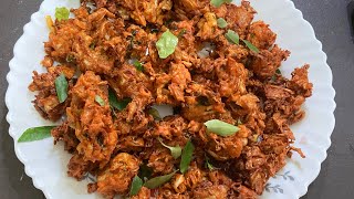 முட்டைகோஸ் பக்கோடா  Cabbage Pakoda in Tamil  Pakoda Recipe In Tamil  Tea Time Snacks In Tamil [upl. by Eseeryt]