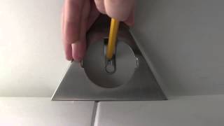 Biard Triangular Under Cabinet Light Installation Video [upl. by Kamaria]