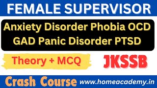 JKSSB Female Supervisor Anxiety Disorder Phobia OCD GAD Panic Disorder PTSD jkssb [upl. by Labinnah]