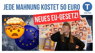 Jede Mahnung kostet 50 Euro EU plant neues Hammer Gesetz [upl. by Stan]