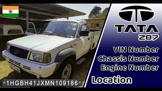 TATA 207 Single Cab Chassis VIN  Number amp Engine Number Location  OnaDeyak [upl. by Kcirdes]