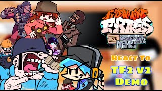 TF2  Fnf React To Friday Night Fortress VS Mann Co V2 DEMO  DemomanScoutSpy [upl. by Ynavoeg]