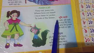 Nursery Rhymes PussyCat pussycat।পুসি ক্যাট bangla kobita।PussyCat PussyCat Nursery Rhyme [upl. by Anaicul]