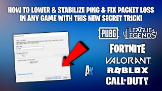 Lower Ping amp Fix Packet Loss In ANY Game With This NEW Trick [upl. by Mcculloch]