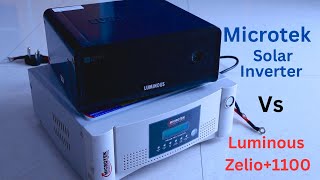 Microtek Solar Inverter vs Luminous Zelio Comparison Which One is Better  Microtek vs Luminous [upl. by Derrej]