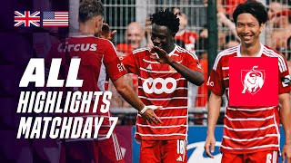 ALL HIGHLIGHTS MATCHDAY 7 ğŸ‘€âš½ Jupiler Pro League 2324 [upl. by Aela748]