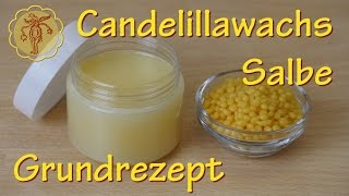 CandelillawachsSalbe selber machen  vegan  Grundrezept [upl. by Batty]