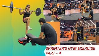 Weight Training For Sprinter Part  4 [upl. by Akirahs]