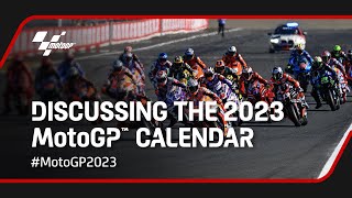 Discussing the 2023 MotoGP calendar 📅  MotoGP2023 Inside The Paddock [upl. by Thornie]