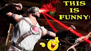 Mortal Kombat Mobile Funny Klassic Kano Bug Never Ending Laser Vision 😂 [upl. by Wehtta219]