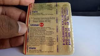 Urimax 04 mg Capsules for Enlarged Prostate Full Review [upl. by Mariano]