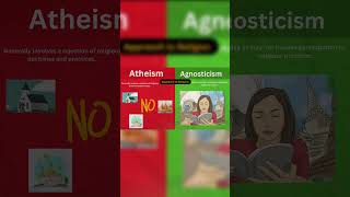 2 Differences  Atheism vs Agnosticism religionexplained history christmas religion facts [upl. by Fasa]