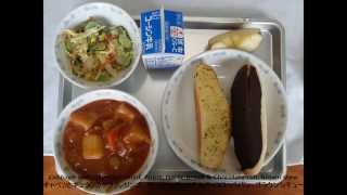 Japanese School Lunches in Tokyo Junior High Schools [upl. by Dowd828]