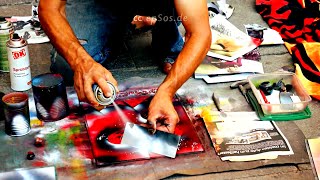 Free Spray Painting Lesson for Art [upl. by Sonia]