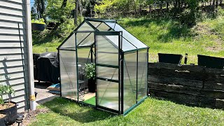 Outsunny 4x6 Polycarbonate Greenhouse Review [upl. by Enovaj]