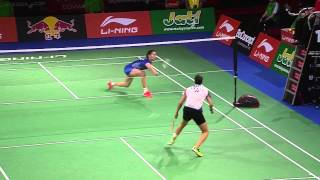 HD Final  WS  Carolina Marin vs Li Xuerui  2014 World Championships [upl. by Zosi]