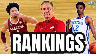 SEC Basketball Power Rankings Summer Edition [upl. by Appleton]