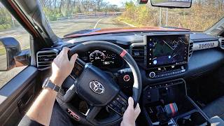 2024 Toyota Tundra TRD Pro iFORCE MAX  POV Driving Impressions [upl. by Sokairyk211]