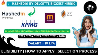 Hashedin By Deloitte Off Campus Drive 2024  meesho hiring [upl. by Naggem]