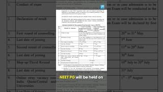 NEET PG amp SS 2024 Exam Schedule Out  NMC Latest Announcement [upl. by Doscher737]