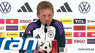 DFB Nagelsmann sauer nach RassismusBefragung quotScheiß Umfragequot [upl. by Daahsar832]