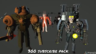 300 Subscriber special pack skibidi toilet [upl. by Ardnait238]