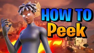 How to peek in Fortnite  Fortnite tips and tricks [upl. by Hazeefah]