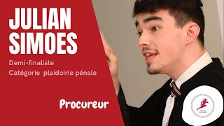 Julian Simoes  Demi finale Lysias Sceaux 2022  Plaidoirie pénale [upl. by Tijnar]