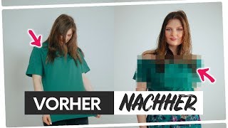 Aus alt mach NEU TSHIRT UPCYCLING  THRIFT FLIP [upl. by Moureaux]