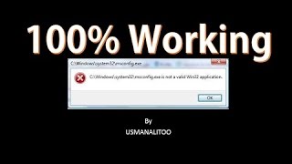 100 How to Fix Exe Not a Valid Win32 Application In all windows [upl. by Carlynn128]