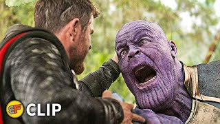 Thor vs Thanos  Thanos Snaps His Fingers Scene  Avengers Infinity War 2018 IMAX Movie Clip HD 4K [upl. by Odinevneib]