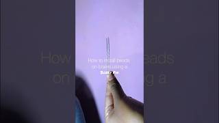 QUICK and SIMPLE way to put BEADS on braidsusing a Bobby Pin hair beads braids hairtutorial [upl. by Miller352]