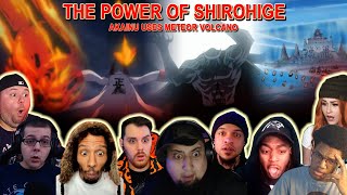 THE POWER OF SHIROHIGE AKAINU USES METEOR VOLCANO  Reaction Mashup One Piece [upl. by Archangel]