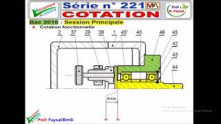 cotation fonctionnelle  exercice 2211 du bac 2018 principale [upl. by Ylliw458]